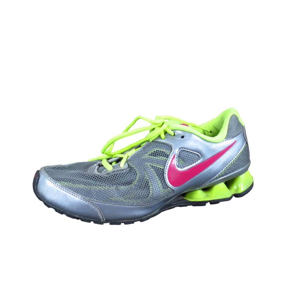 Nike Reax Run 7 Womens Running Shoes Size 8.5 Athletic Training Gray Pink Green